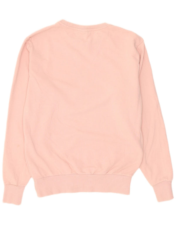 Ellesse Mens Graphic Sweatshirt Jumper Small Pink Cotton