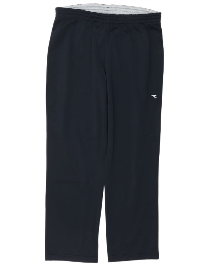 DIADORA Mens Tracksuit Trousers UK 18 XL Navy Blue Polyester