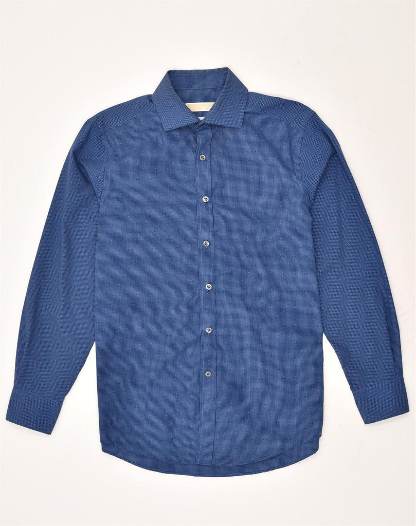 MICHAEL KORS Mens Shirt Size 151/2 Medium Blue Cotton | Vintage Michael Kors | Thrift | Second-Hand Michael Kors | Used Clothing | Messina Hembry 