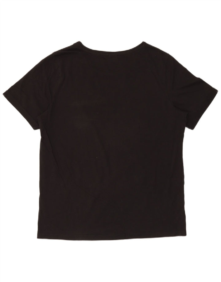 Puma Mens T-Shirt Top Large Black Cotton
