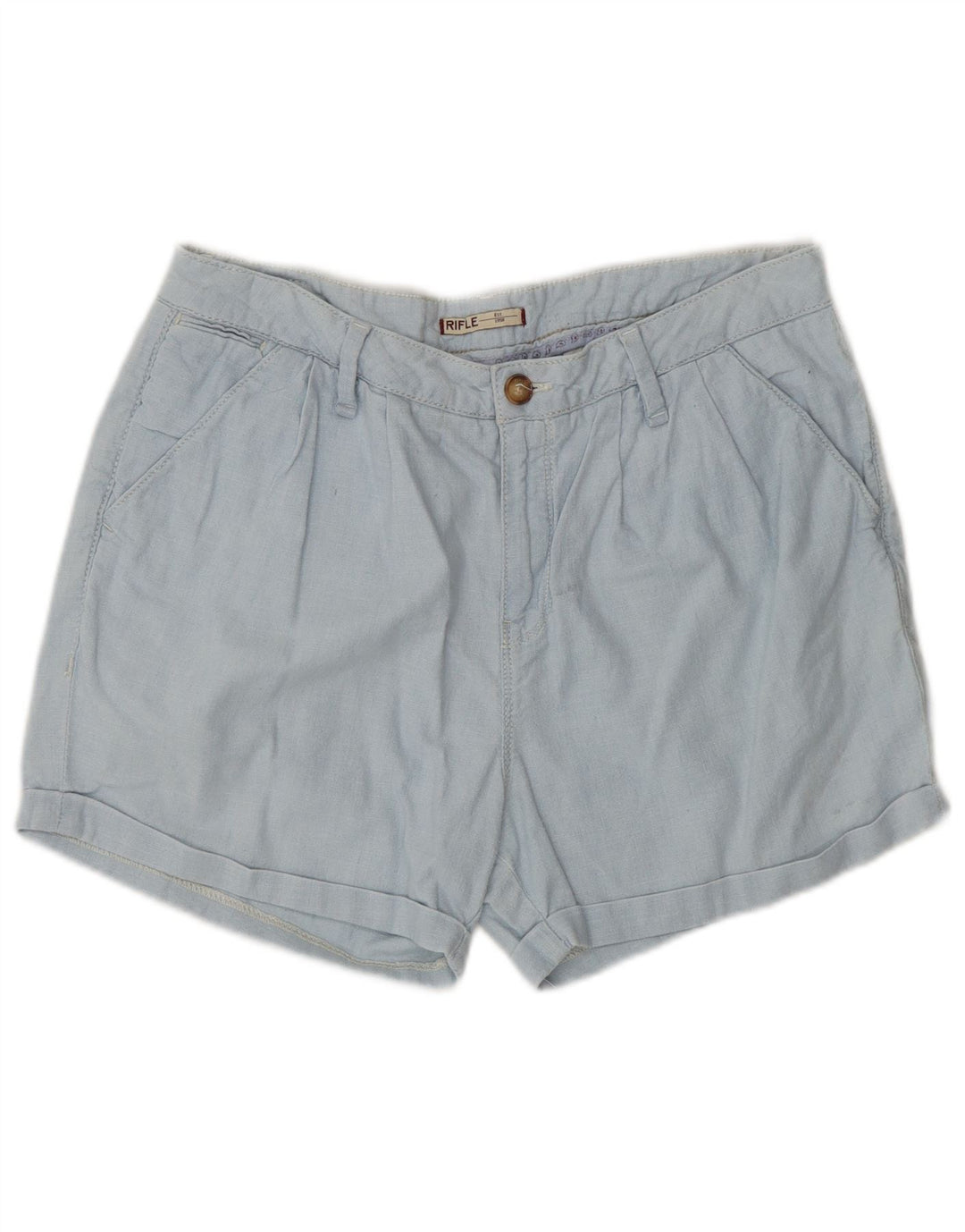 RIFLE Womens Pegged Chino Shorts W29 Medium Blue