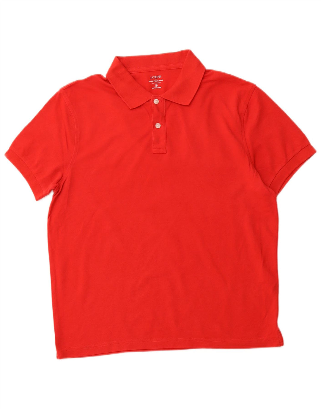J. CREW Mens Polo Shirt Medium Red Cotton