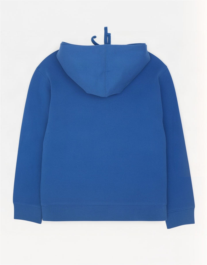 The North Face Mens Graphic Hoodie Jumper Medium Blue Cotton