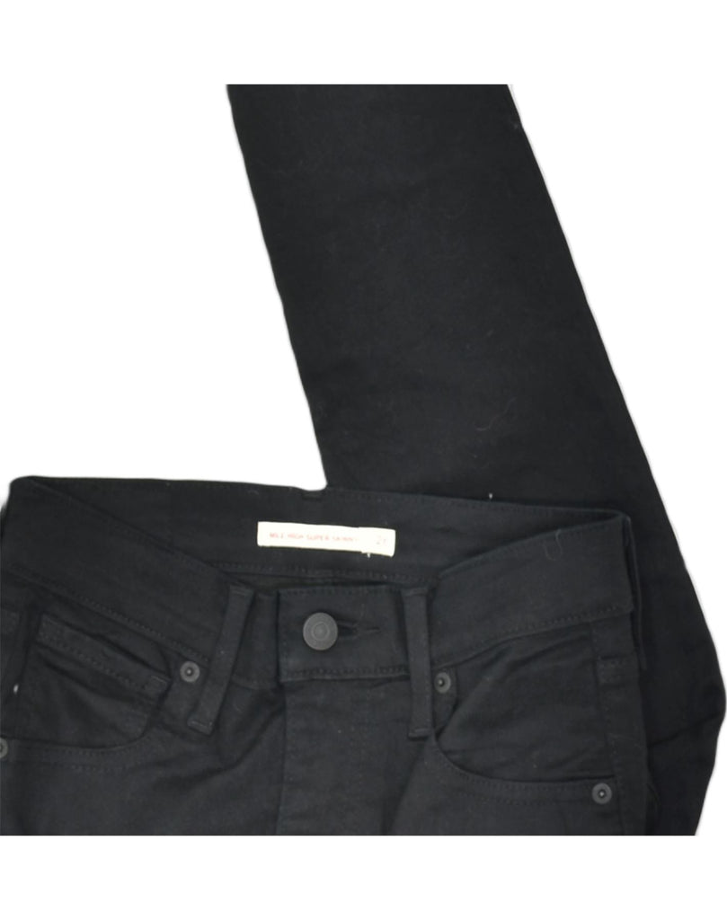 LEVI'S Womens Skinny Jeans W26 L30 Black Cotton | Vintage | Thrift | Second-Hand | Used Clothing | Messina Hembry 