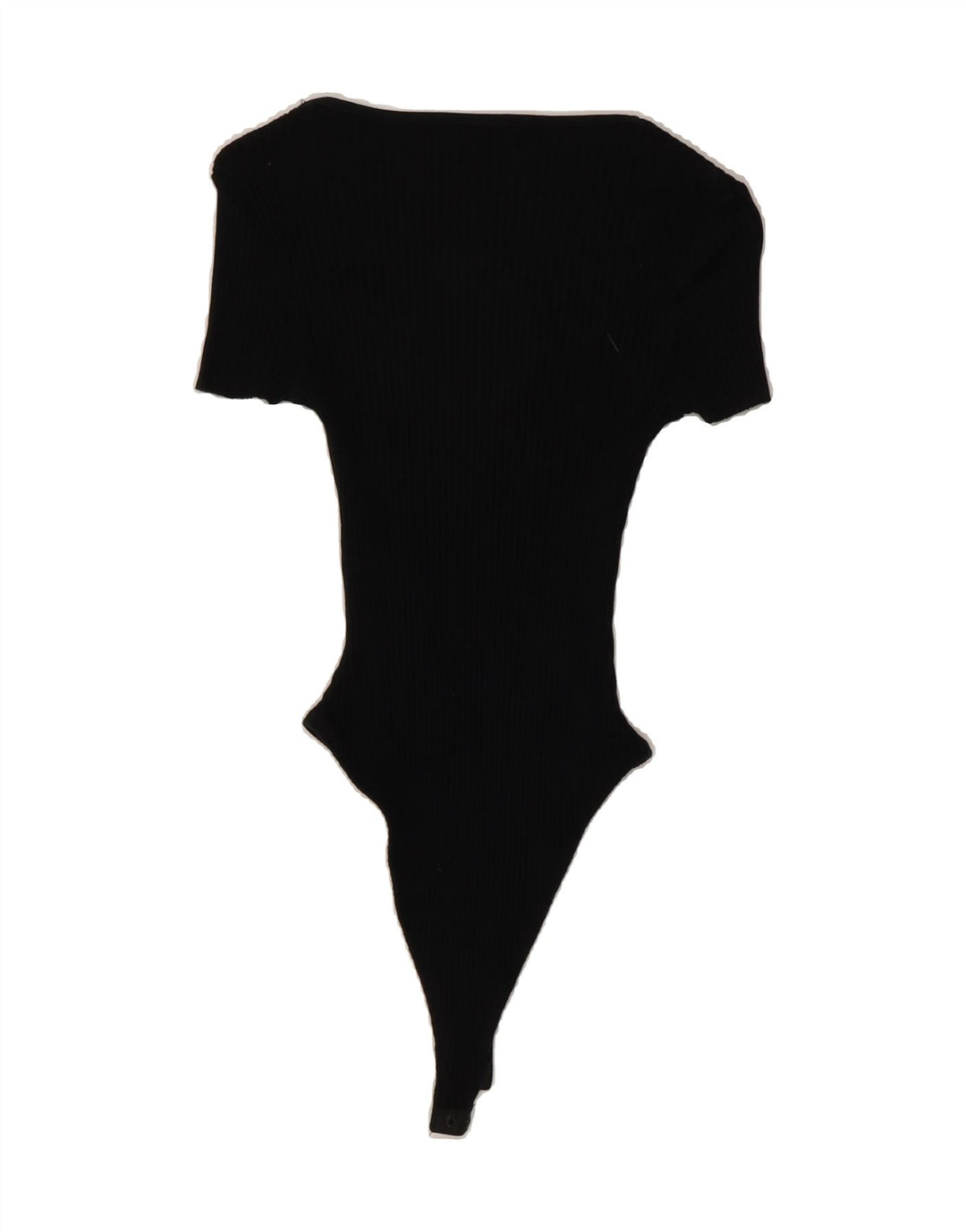 ZARA Womens Bodysuit UK 12 Medium Black Cotton Vintage Zara and Second-Hand Zara from Messina Hembry 