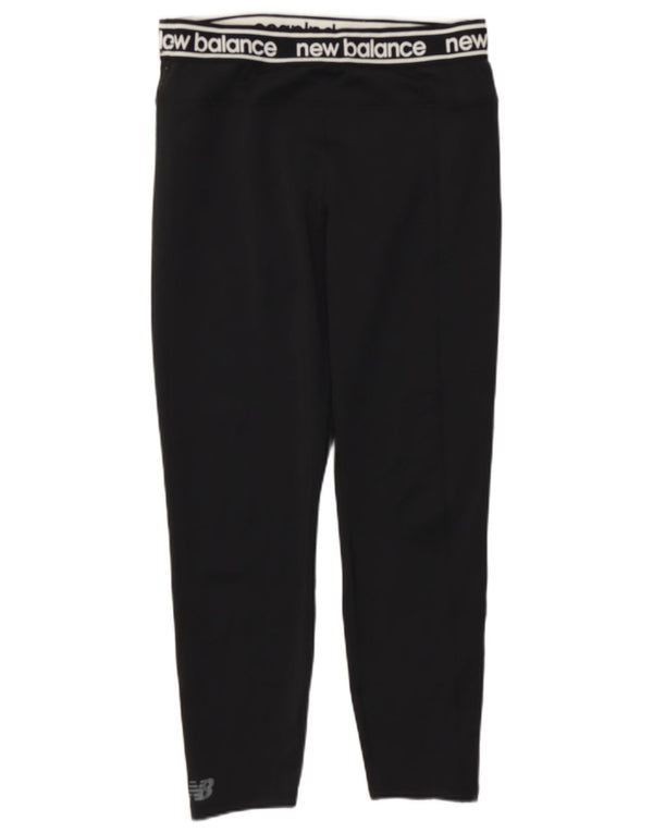 New Balance Womens Graphic Crop Leggings UK 14 Large  Black