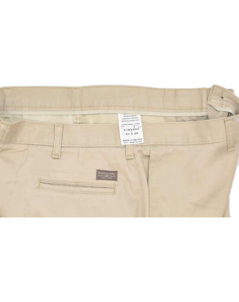 LEE Mens Tapered Chino Trousers W40 L29 Beige Cotton | Vintage | Thrift | Second-Hand | Used Clothing | Messina Hembry 