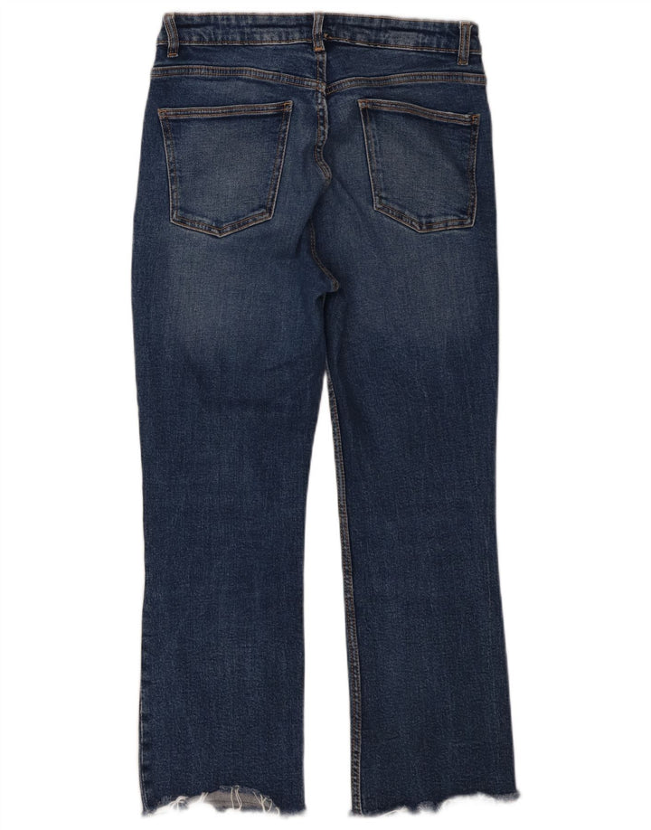 Zara Womens Cropped Jeans EU 40 Medium W30 L26 Blue