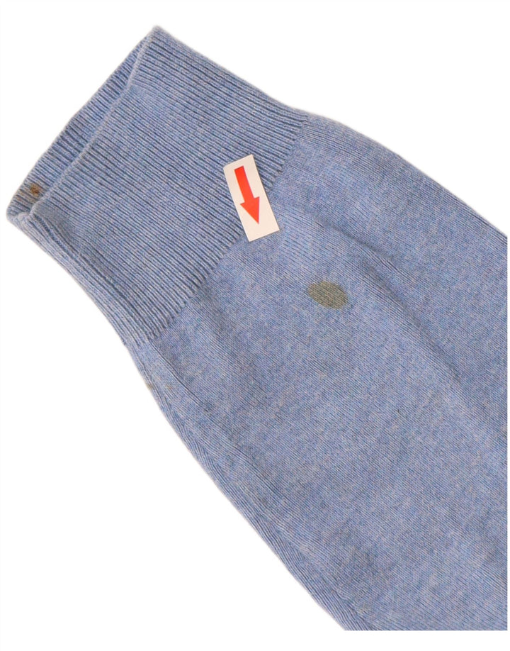 Polo Ralph Lauren Mens V-Neck Jumper Sweater Medium Blue Cotton