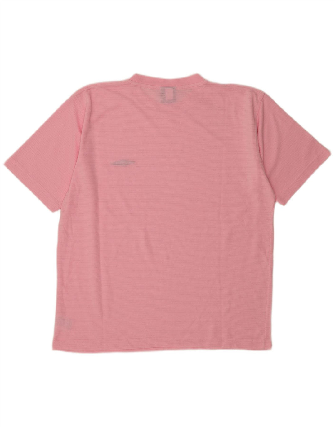 Umbro Mens T-Shirt Top Large Pink Polyester