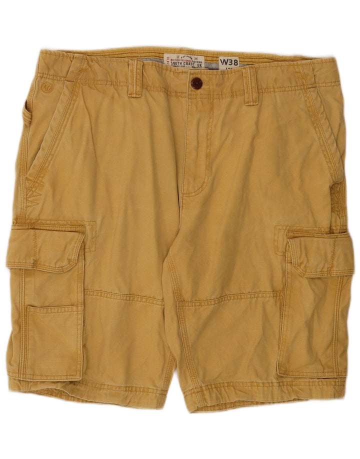 Fat Face Mens Cargo Shorts W38 XL Beige Cotton