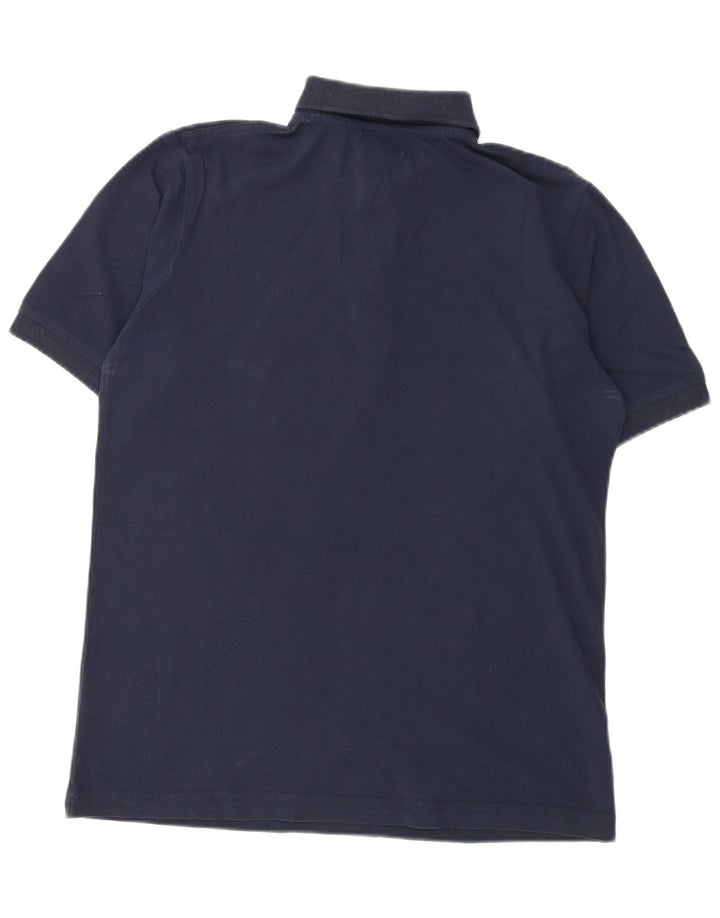 Kappa Mens Polo Shirt Medium Navy Blue Cotton