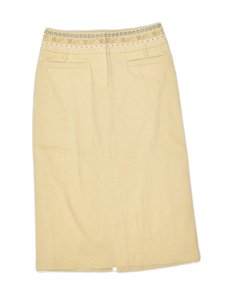 MARLBORO CLASSICS Womens High Waist Straight Skirt EU 42 Large W30 Beige | Vintage | Thrift | Second-Hand | Used Clothing | Messina Hembry 