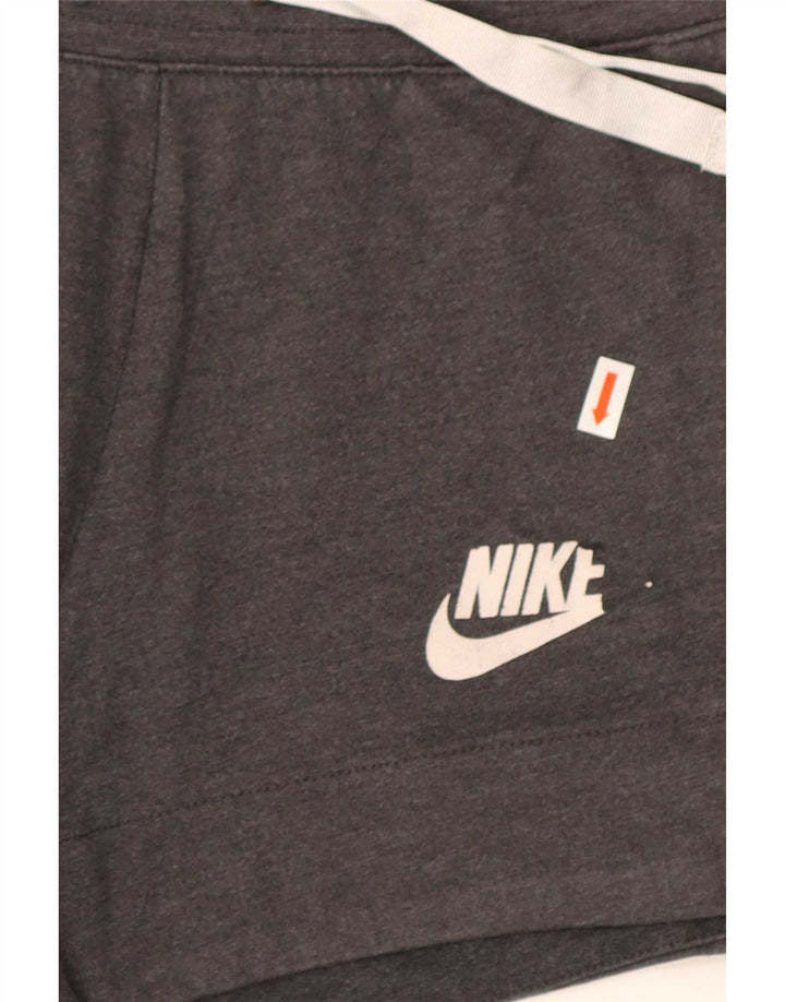 Nike Womens Sport Shorts UK 10 Small Grey Polyester