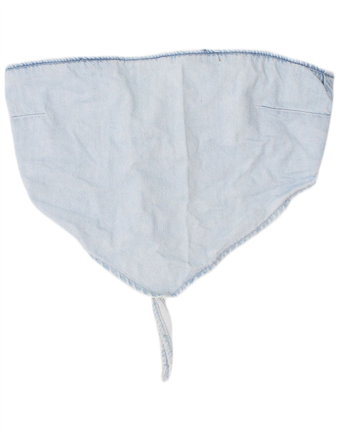 Zara Womens Denim Crop Top Medium Blue Cotton