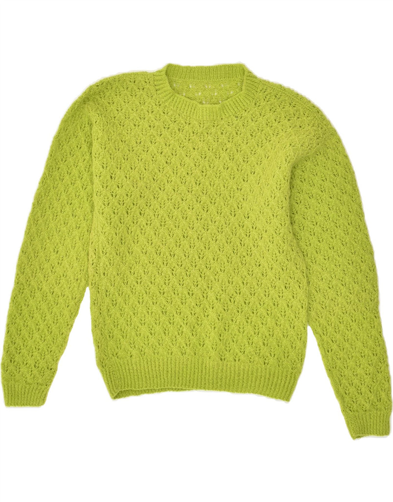 VINTAGE Womens Crew Neck Jumper Sweater UK 12 Medium Green | Vintage Vintage | Thrift | Second-Hand Vintage | Used Clothing | Messina Hembry 