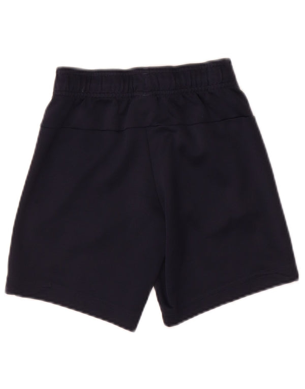 ADIDAS Boys Graphic Sport Shorts 7-8 Years Navy Blue