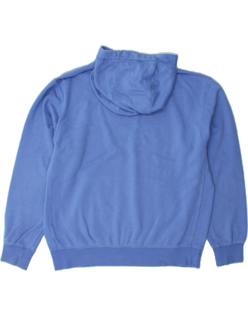 NIKE Womens Oversized Hoodie Jumper UK 14 Medium Blue Cotton Vintage Nike and Second-Hand Nike from Messina Hembry 