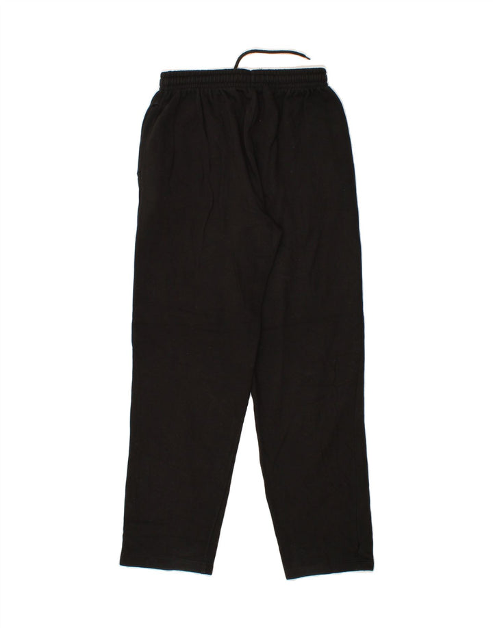 CHAMPION Mens Graphic Tracksuit Trousers Small  Black Cotton Vintage Champion and Second-Hand Champion from Messina Hembry 