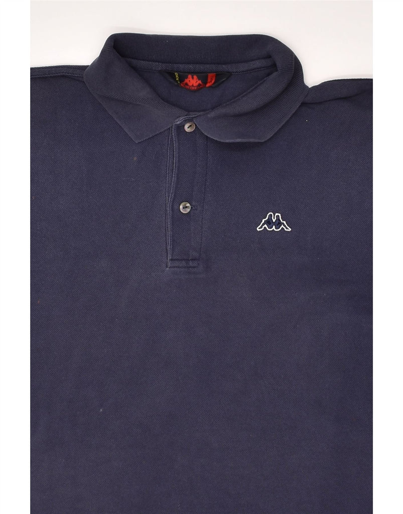 KAPPA Mens Polo Shirt Small Navy Blue Cotton | Vintage Kappa | Thrift | Second-Hand Kappa | Used Clothing | Messina Hembry 