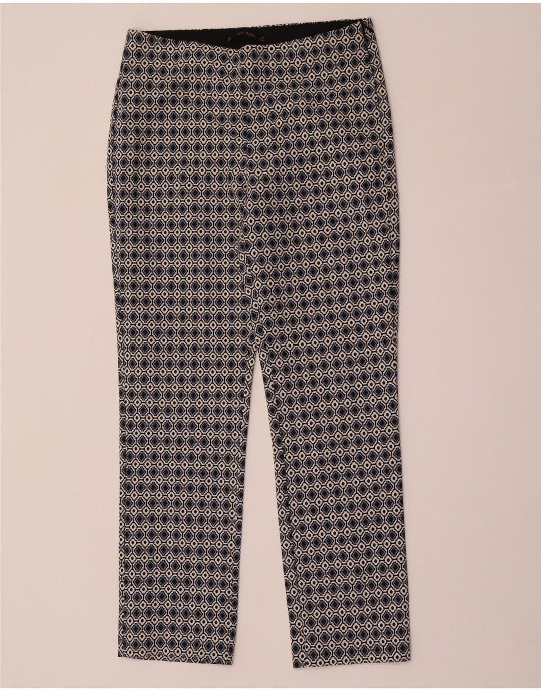 ZARA Womens Casual Trousers Medium W28 L28 Multicoloured Geometric