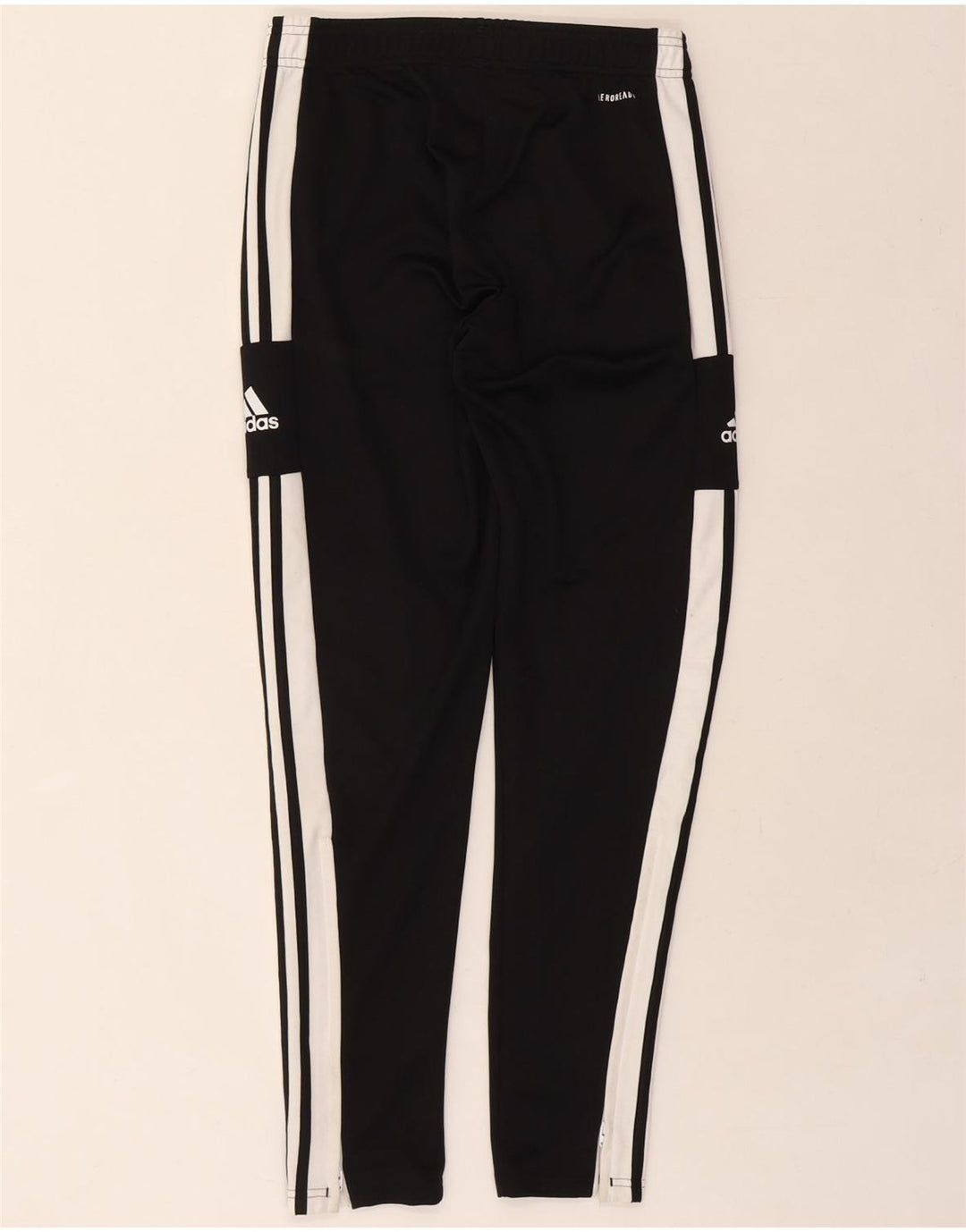 ADIDAS Mens Aeroready Graphic Tracksuit Trousers Small  Black Polyester Vintage Adidas and Second-Hand Adidas from Messina Hembry 