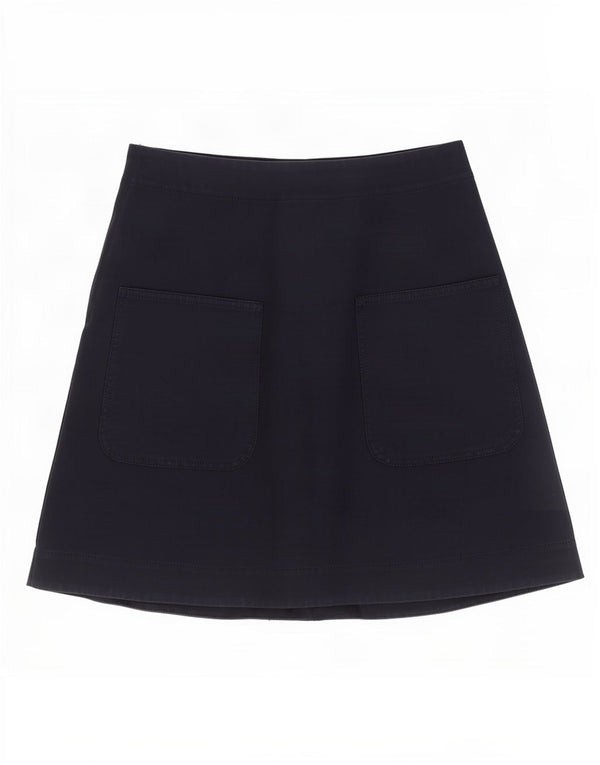 Cos Womens Cargo Skirt Medium W28 Navy Blue Cotton
