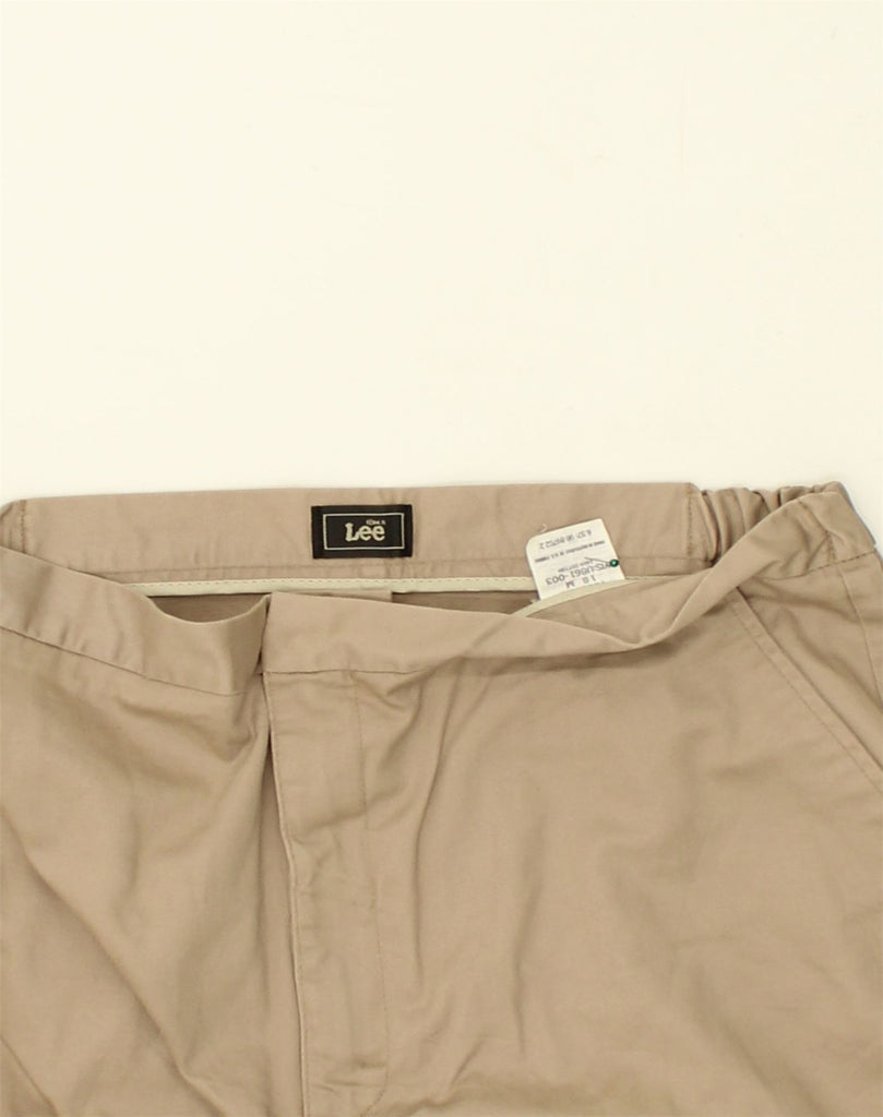 LEE Womens Tapered Chino Trousers US 18 2XL W40 L29 Beige Cotton | Vintage Lee | Thrift | Second-Hand Lee | Used Clothing | Messina Hembry 