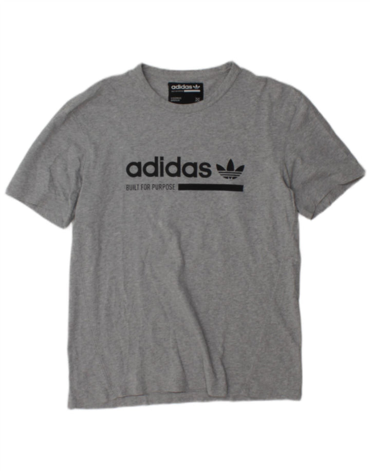Adidas Mens Graphic T-Shirt Top Small Grey