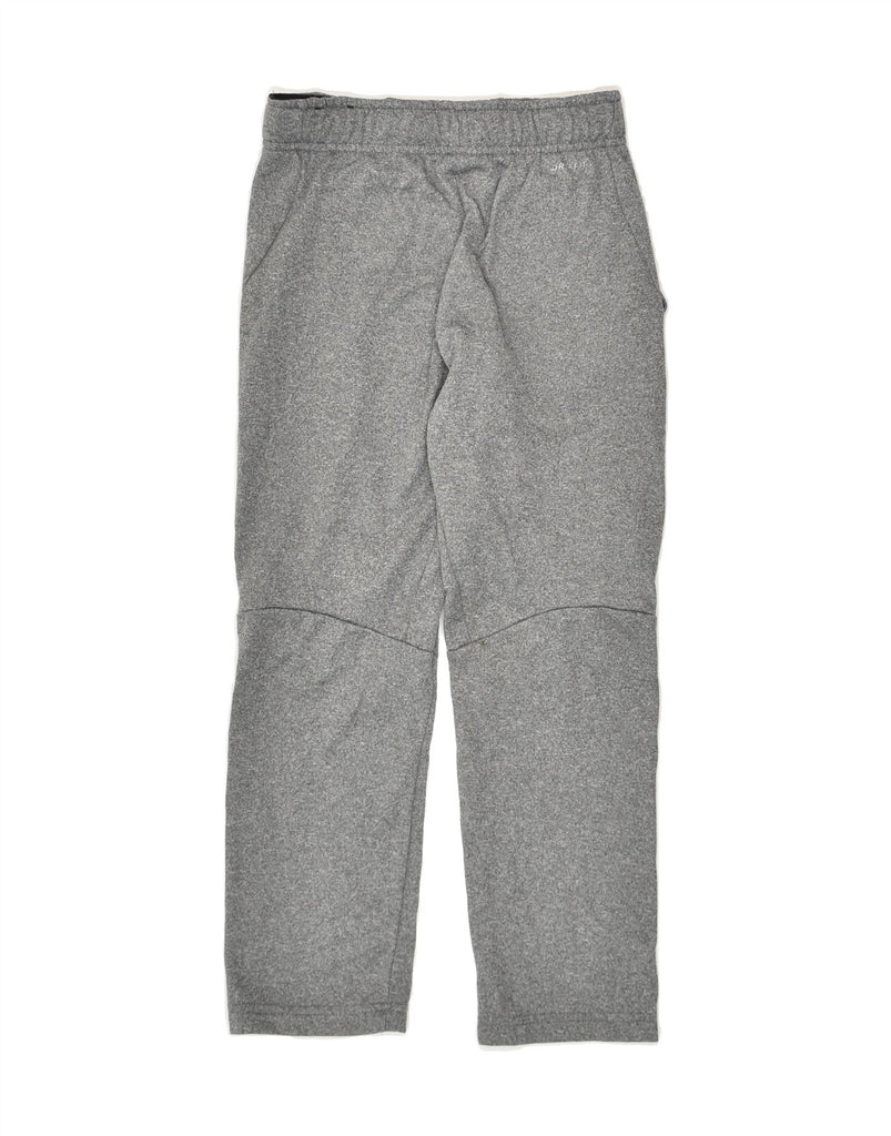 NIKE Boys Dri Fit Tracksuit Trousers 10-11 Years Medium Grey Polyester | Vintage Nike | Thrift | Second-Hand Nike | Used Clothing | Messina Hembry 