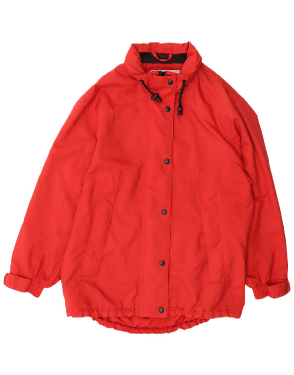 Marks & Spencer Womens Oversized Raincoat UK 12/14 Medium Red Polyester