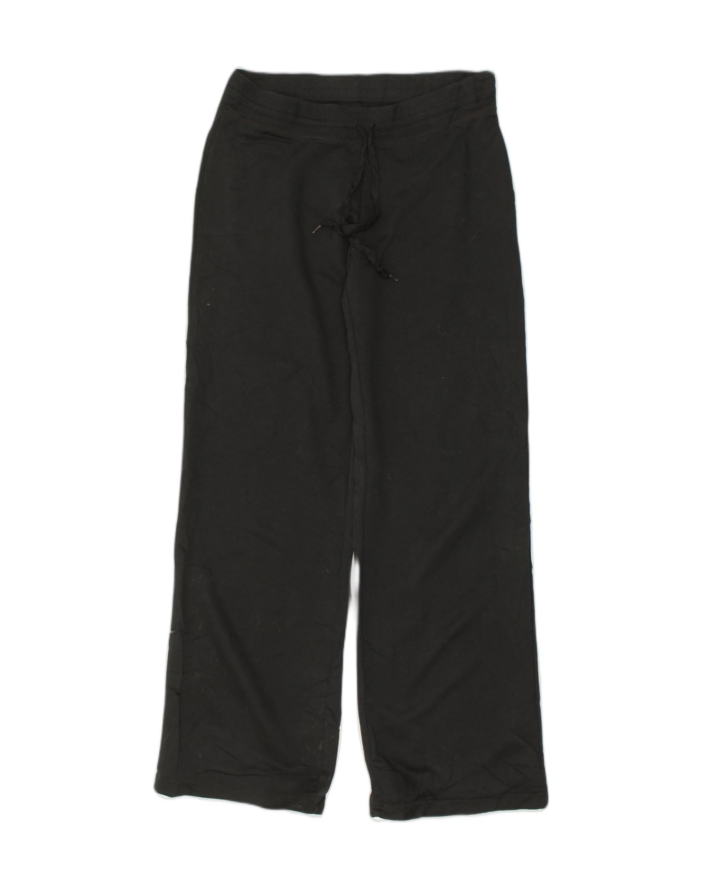 REEBOK Womens Tracksuit Trousers UK 14 Medium Black Polyester