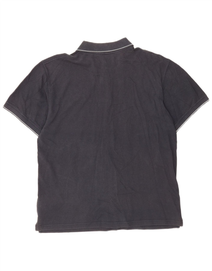Reebok Mens Polo Shirt XL Navy Blue Cotton