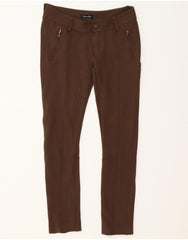 MASSIMO DUTTI Womens Skinny Casual Trousers EU 38 Small W28 L28 Brown