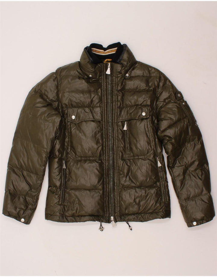 ROY ROGERS Womens Padded Jacket IT 48 XL Khaki Polyamide Vintage Roy Rogers and Second-Hand Roy Rogers from Messina Hembry 