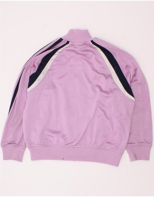Adidas Girls Tracksuit Top Jacket 5-6 Years Purple Colourblock