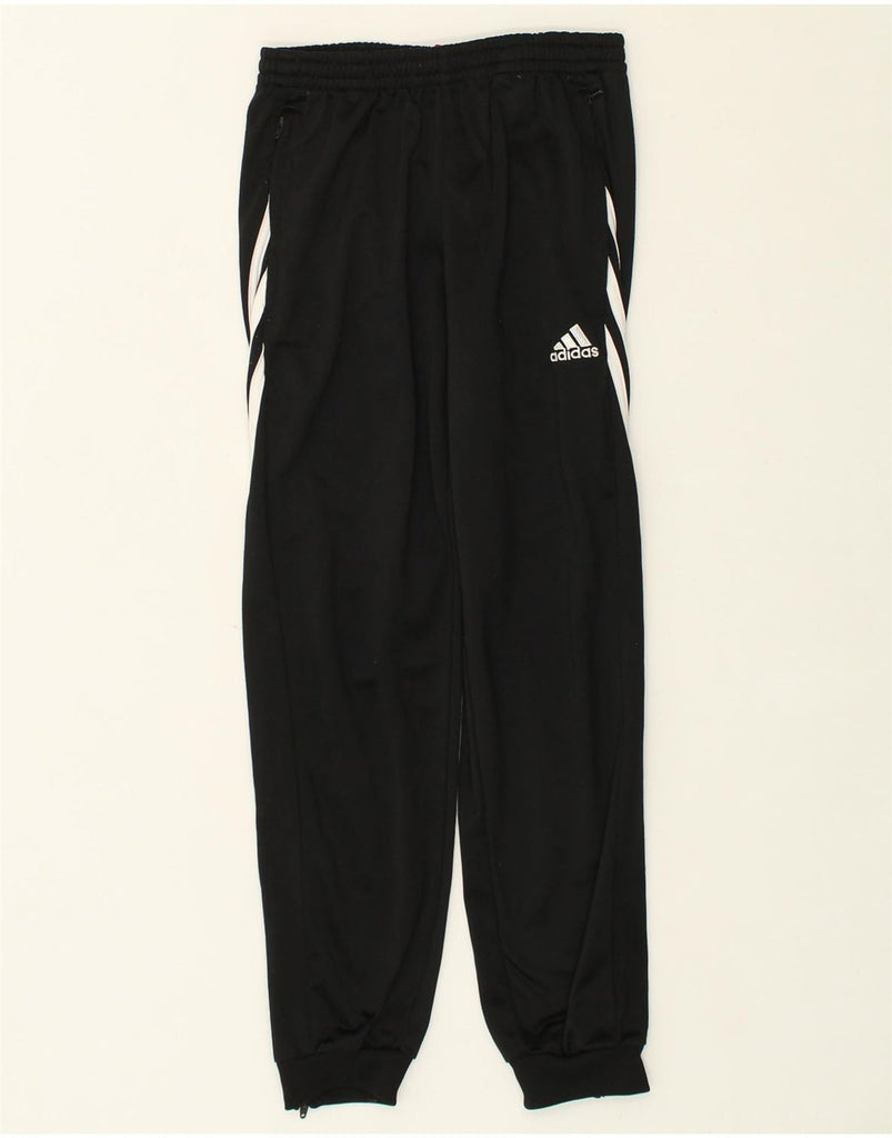 ADIDAS Boys Tracksuit Trousers Joggers 11-12 Years Large  Black Polyester | Vintage Adidas | Thrift | Second-Hand Adidas | Used Clothing | Messina Hembry 