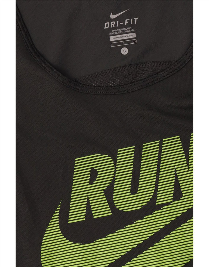 Nike Mens Dri Fit Graphic Vest Top Small Black