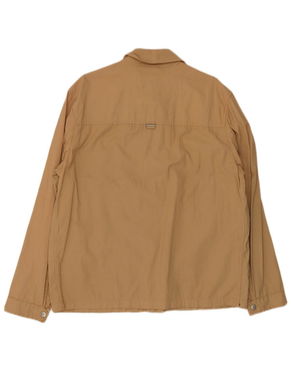 Trussardi Jeans Mens Bomber Jacket IT 50 Large Beige Cotton