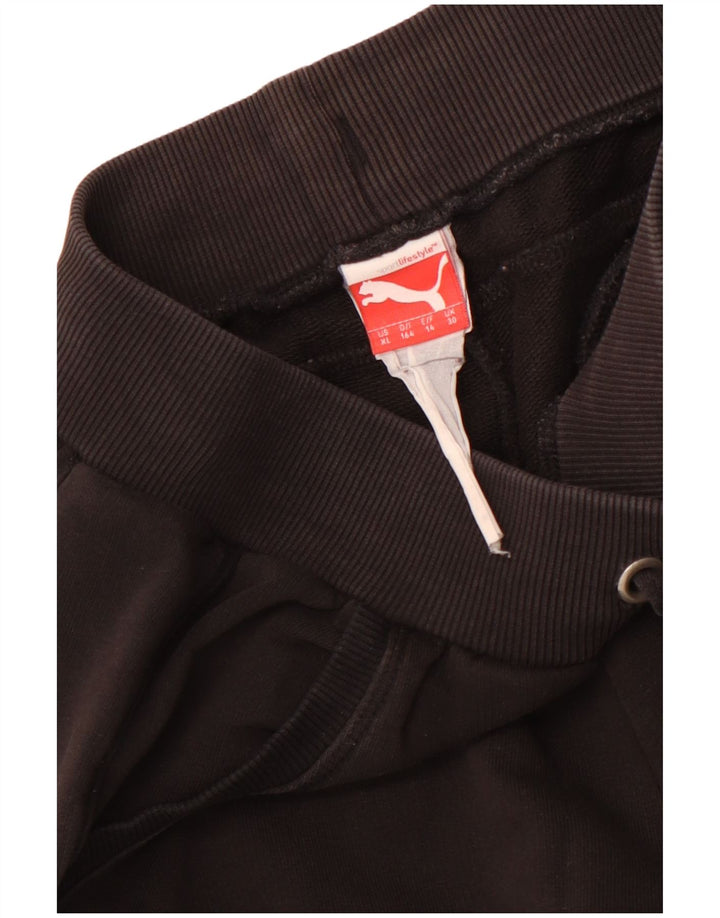 Puma Girls Capri Tracksuit Trousers Joggers 13-14 Years Black