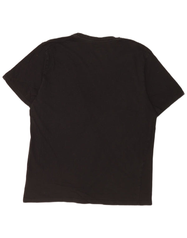 Ellesse Mens T-Shirt Top 2XL Black Cotton