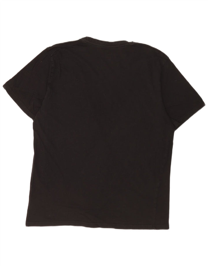 Ellesse Mens T-Shirt Top 2XL Black Cotton