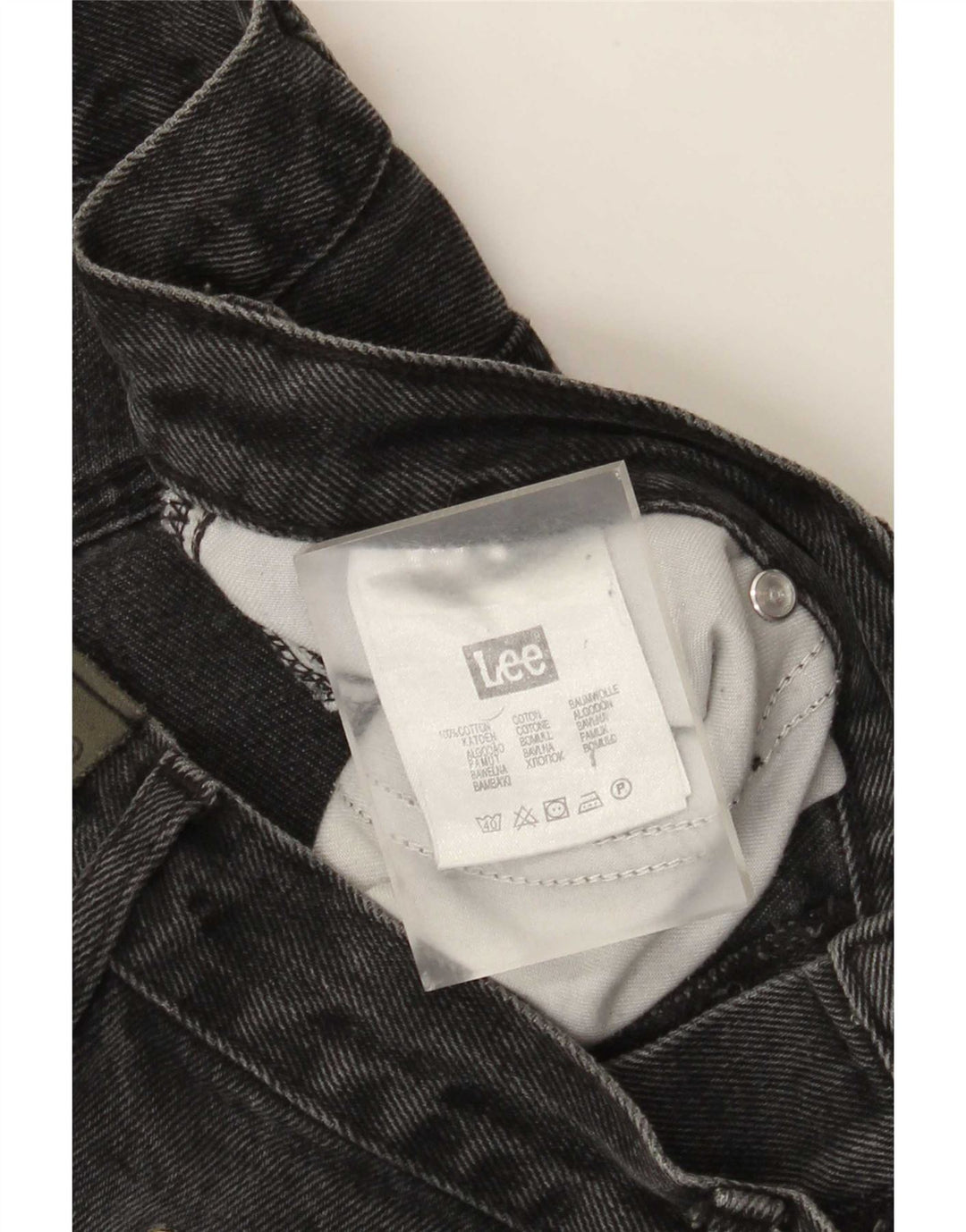 Lee Mens Brooklyn Straight Jeans W34 L30 Grey Cotton