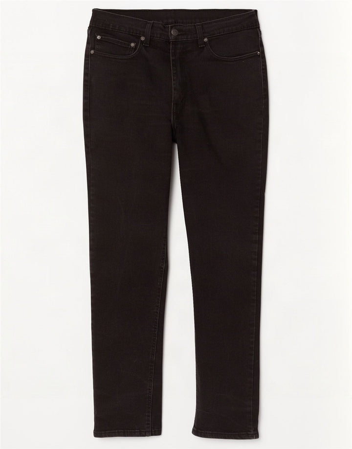 Levi's Mens 531 Slim Jeans W36 L32 Black Cotton