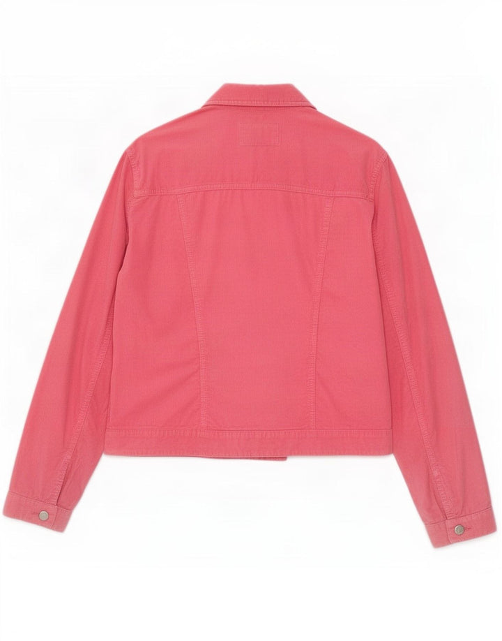Armani Jeans Womens Corduroy Jacket UK 12 Medium Pink