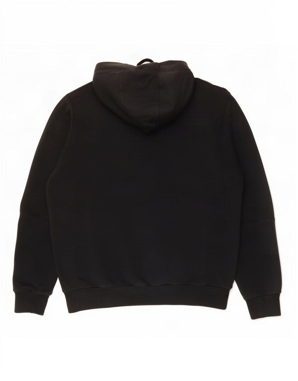 Puma Mens Graphic Hoodie Jumper Small Black Cotton