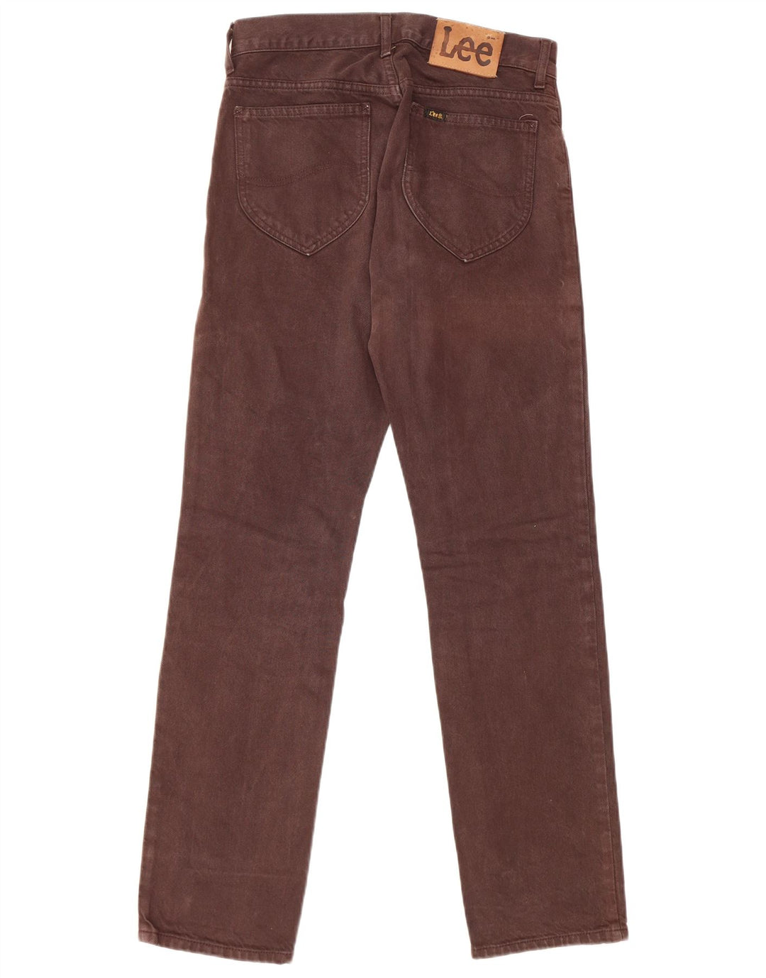 Lee Mens Straight Jeans W28 L31 Brown Cotton