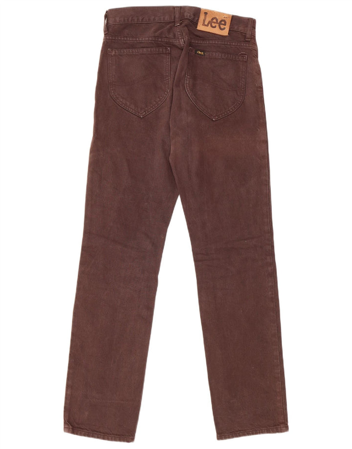 Lee Mens Straight Jeans W28 L31 Brown Cotton