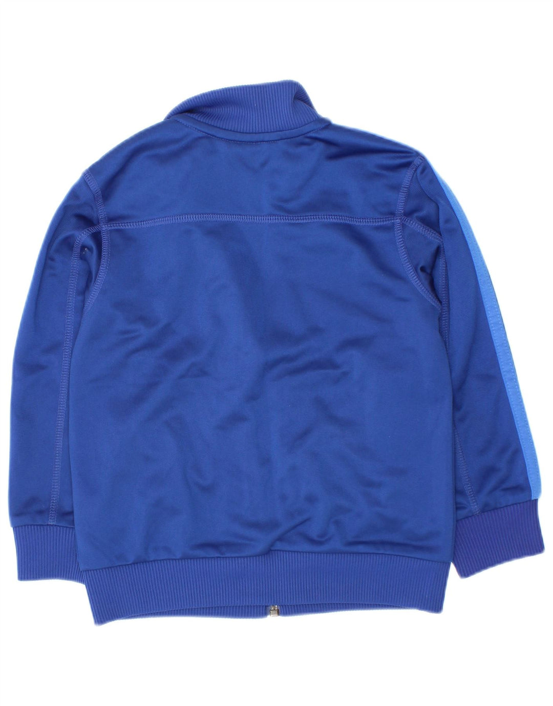 Adidas Boys Tracksuit Top Jacket 3-4 Years Navy Blue Polyester