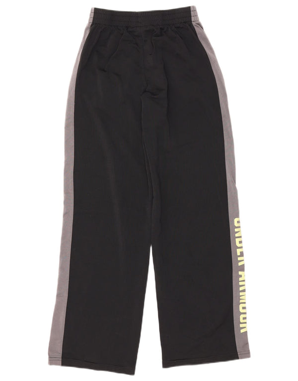 UNDER ARMOUR Girls Tracksuit Trousers 11-12 Years Large  Black Colourblock
